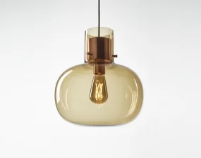 Závěsné svítidlo Awa Medium PC1129, smoke brown / copper