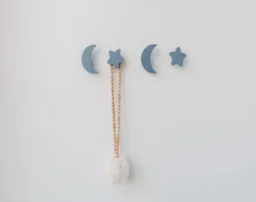 Dětské věšáky Stars & Moons, blue