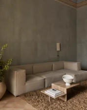Konferenční stolek Distinct, dark brown travertine