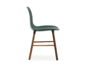 Židle Form, green/walnut