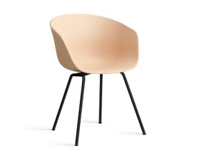Židle AAC 26 Black Powder Coated Steel, pale peach