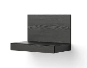 Nástěnný stolek Tana, black stained oak
