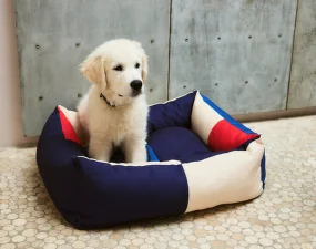 Psí pelíšek Dogs Bed M, red/blue