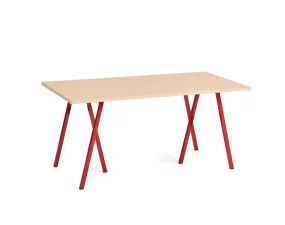 Pracovní stůl Loop Stand Table 160, oak/maroon red