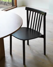 Židle Pind, black stained ash