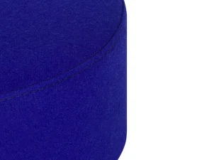 Pouf Folk Tall, blueberry pie wool