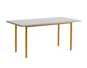 Jídelní stůl Two-Colour 160 cm, ochre/light grey