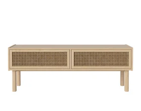 Komoda Cana HiFi, white oiled oak