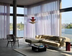 Závěsné svítidlo Gio LN15, vermilion red/dark burgundy/ecru white