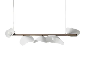 Závěsné svítidlo Florii 5, dark bronze/white