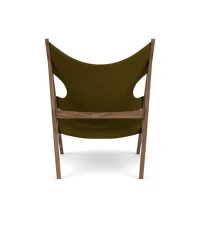 Křeslo Knitting Lounge Chair Textile, walnut/Baru 0950
