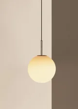 Závěsná lampa TR Bulb, polished steel