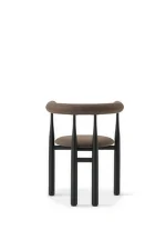Čalouněná židle Bukowski, black/Wooly Plus 1008