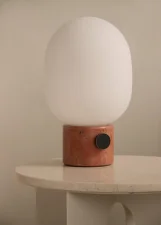Stolní lampa JWDA, red travertine