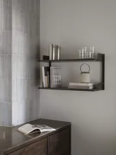 Policová sestava Wall Shelf 450, oak/white