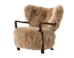 Křeslo Wulff ATD2, walnut/sheepskin Honey
