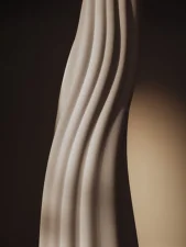 Váza Rylith Floor H70, off-white