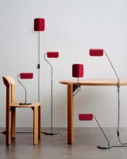 Stojací lampa Apex, maroon red
