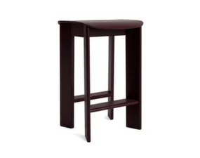 Barová stolička Chisel 30 H65, dark bordeaux lacquered beech