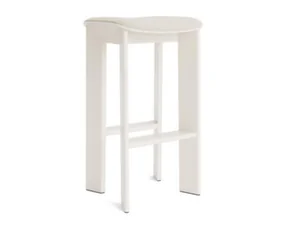 Barová stolička Chisel 30 H75, cream white lacquered beech / Mode 11