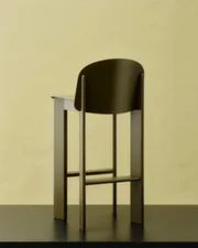 Barová židle Chisel 35 H65, black lacquered oak