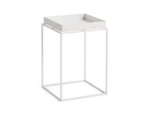 Stolek Tray Table 30x30 High, white