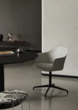 Kancelářská židle Rely HW38 s područkami, polished aluminium / midnight