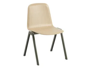 Židle Brink A-Base, oak / dark olive