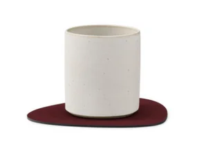 Podložka pod skleničku Curve Nupo, burgundy