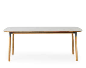 Stůl Form 95x200 cm, šedá/dub