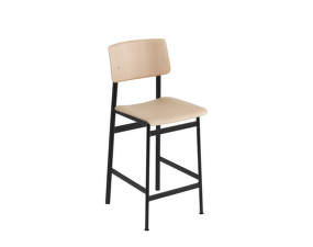 Barová židle Loft 65 cm, black/oak