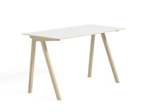Stůl Copenhague CPH 90, water-based lacquered oak/off-white linoleum