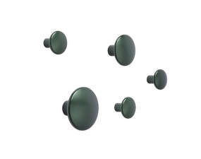 Sada věšáků The Dots Metal, dark green