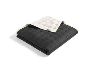 Pléd Mega Dot 235x245, black/cream