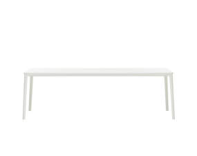 Jídelní stůl Plate 100x240, white MDF table top/white base