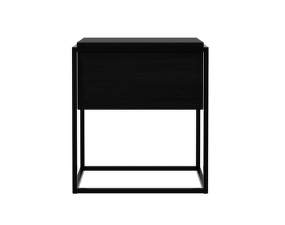 Noční stolek Monolit, black oak/black
