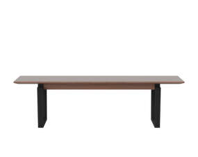 Lavice Nord 160 cm, black oak/oiled walnut