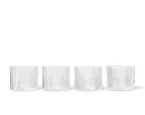 Sklenice Ripple Low, set 4ks