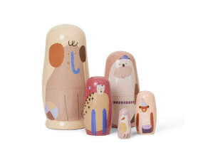 Dřevěné matrjošky Critter Nesting Dolls