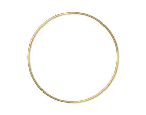 Dekorační kruh Deco Frame Ring Small, brass