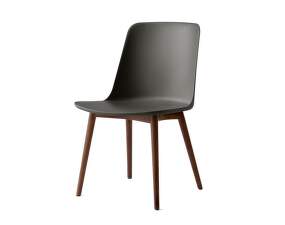 Židle Rely HW71, stone grey/walnut