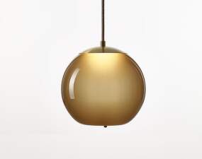 Závěsné svítidlo Knot Small Sfera PC1035, smoke brown / brass