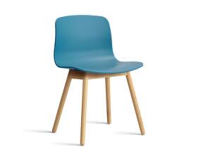 Židle AAC 12 Lacquered Solid Oak, azure blue