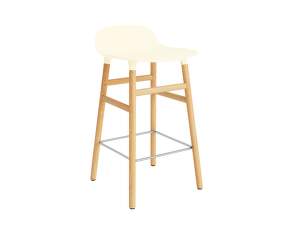 Barová židle Form 65 cm, cream/oak