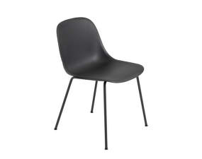 Židle Fiber Side Chair, tube base, black