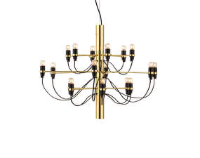 Lustr 2097/18 Clear Bulbs, brass