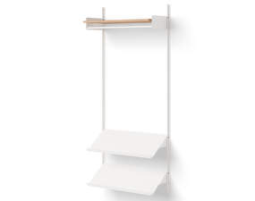 Policová sestava Wardrobe Shelf 1, oak/white