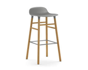 Barová židle Form 75 cm, grey/oak
