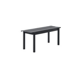 Lavice Linear Steel Bench 110 cm, black
