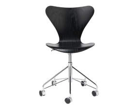 Židle Series 7 s otočnou podnoží, black / chrome